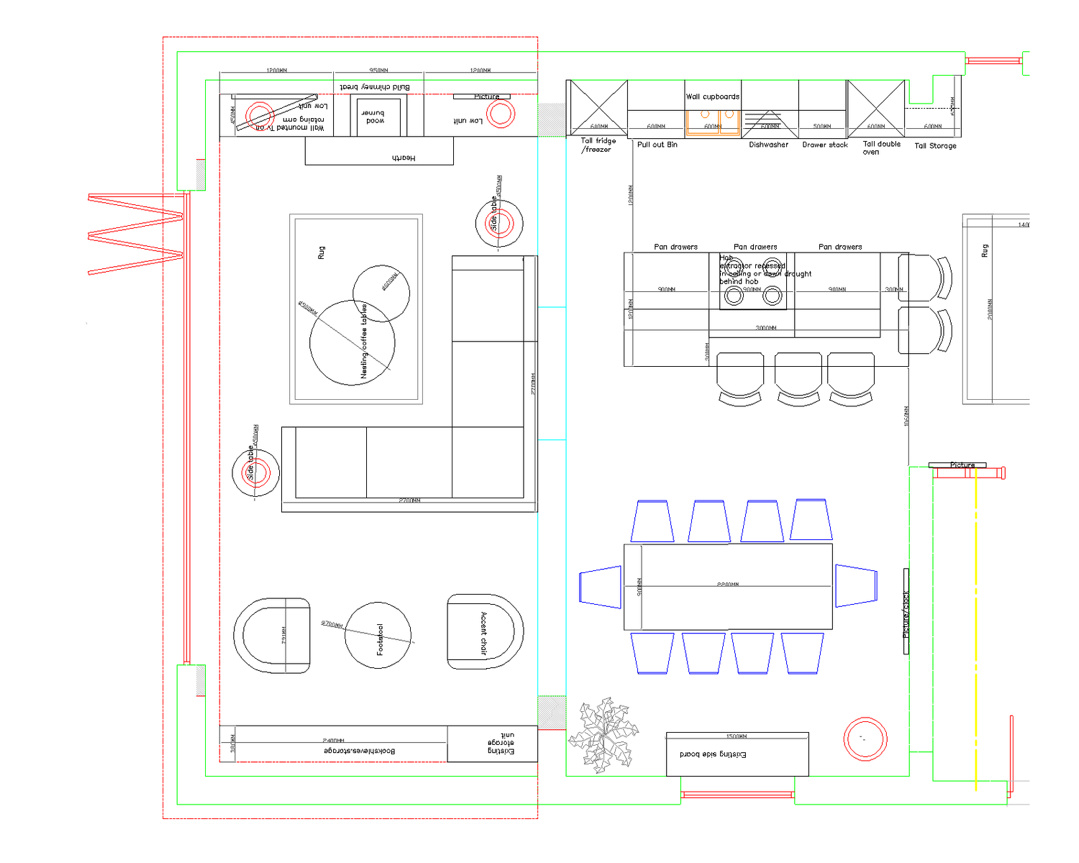 Space planning drawings